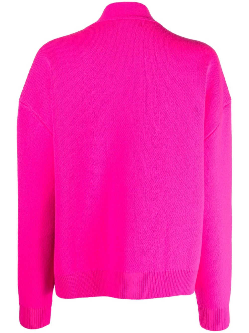 Laneus drop-shoulder merino-blend cardigan - Roze