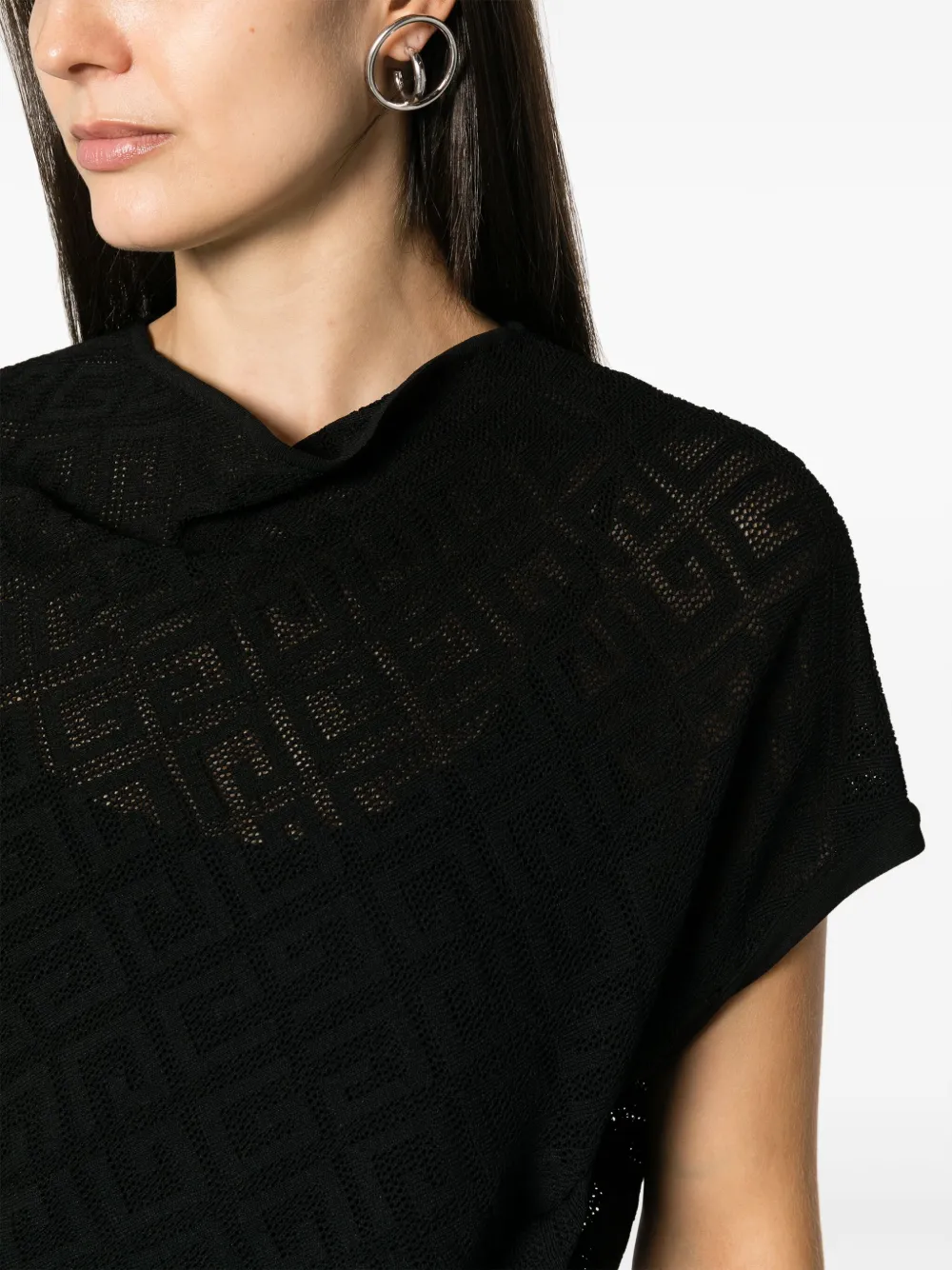 Givenchy Jurk met jacquard Zwart
