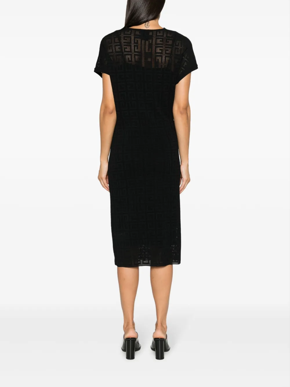 Givenchy Jurk met jacquard Zwart