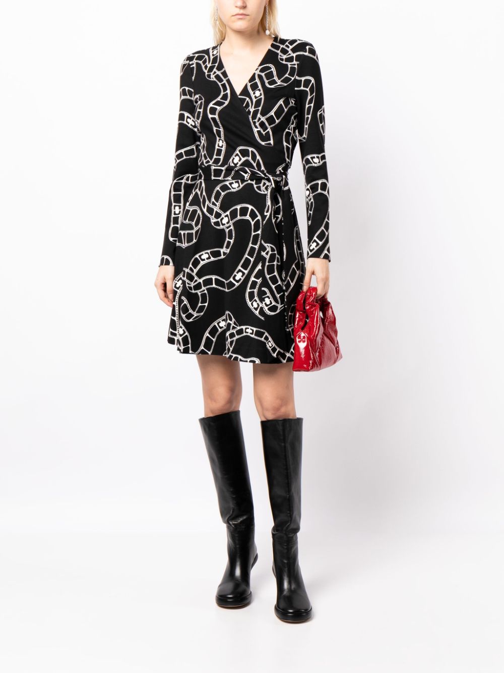 DVF Diane von Furstenberg Demetria wrap dress - Zwart