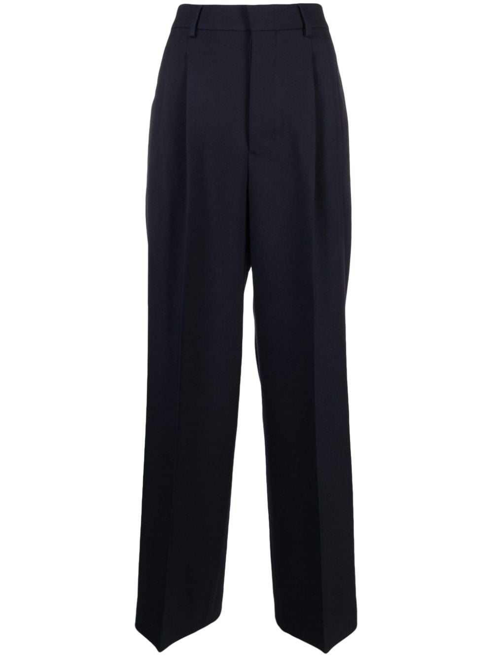 AMI ALEXANDRE MATTIUSSI VIRGIN WOOL TAILORED TROUSERS