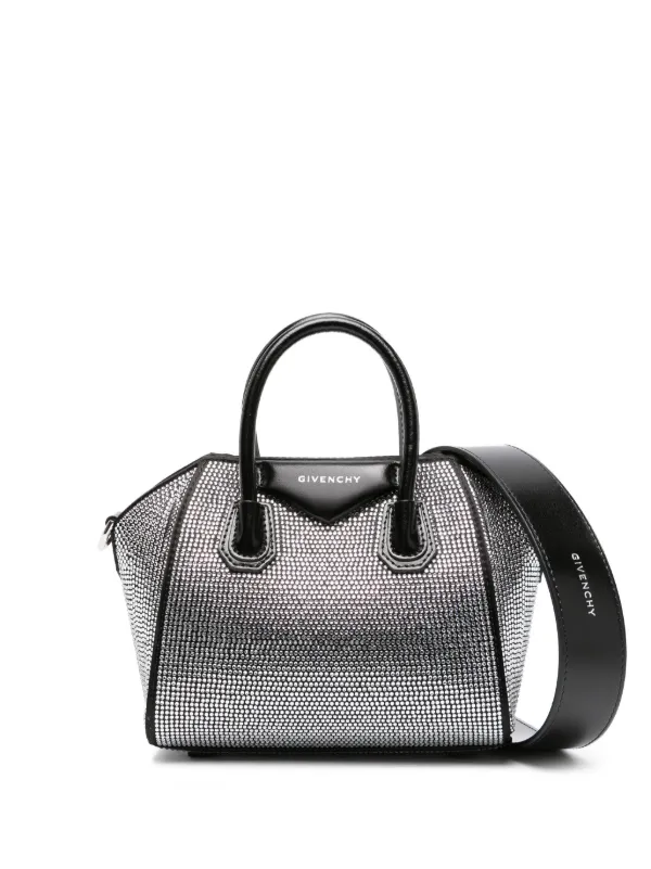 Givenchy Antigona Toy crystal embellished Tote Bag Black FARFETCH CA