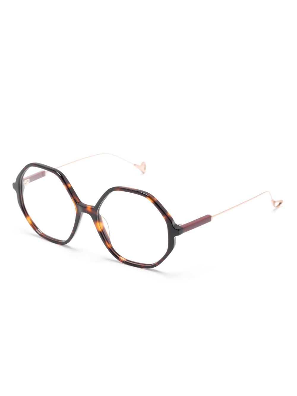 Eyepetizer Cassandra geometric-frame glasses - Bruin