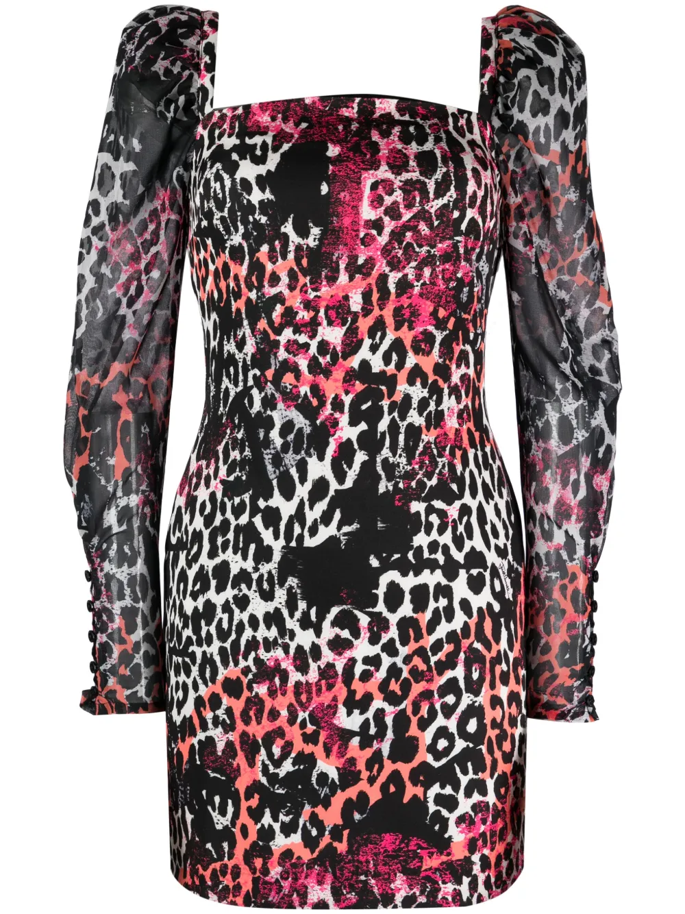 Just Cavalli Mini-jurk met luipaardprint Zwart
