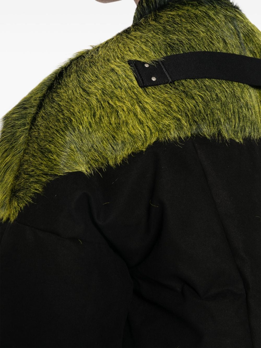 Shop Rick Owens Brushed-effect Panelled Padded Jacket In Black