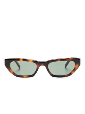 Saint Laurent Eyewear キャットアイ サングラス | ブラック | FARFETCH JP
