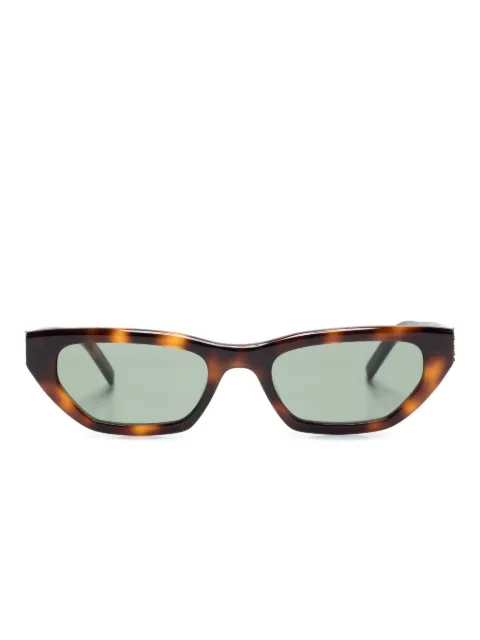 Saint Laurent Eyewear logo-plaque cat-eye sunglasses