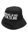 Versace Jeans Couture raised-logo detail bucket hat - Black