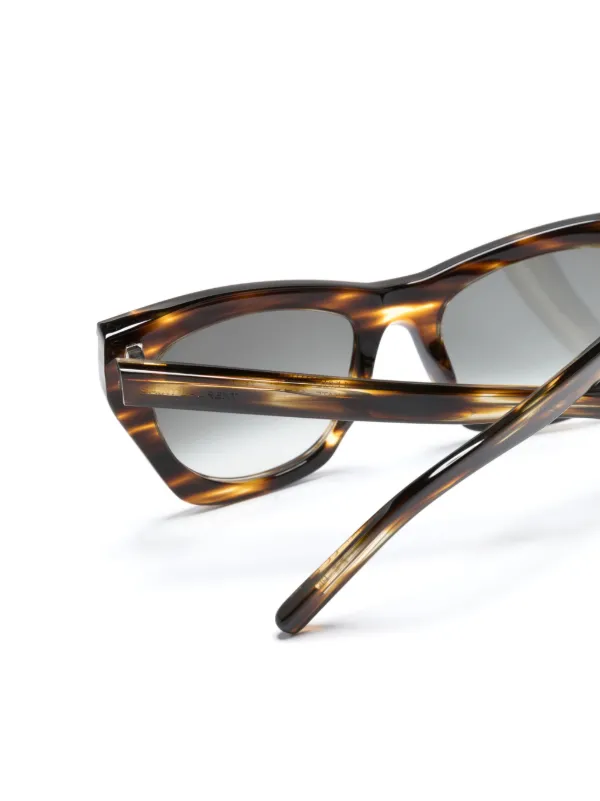 SAINT LAURENT ブラウン キャットアイ サングラス Saint Laurent Eyewear キャットアイ サングラス | ブラウン