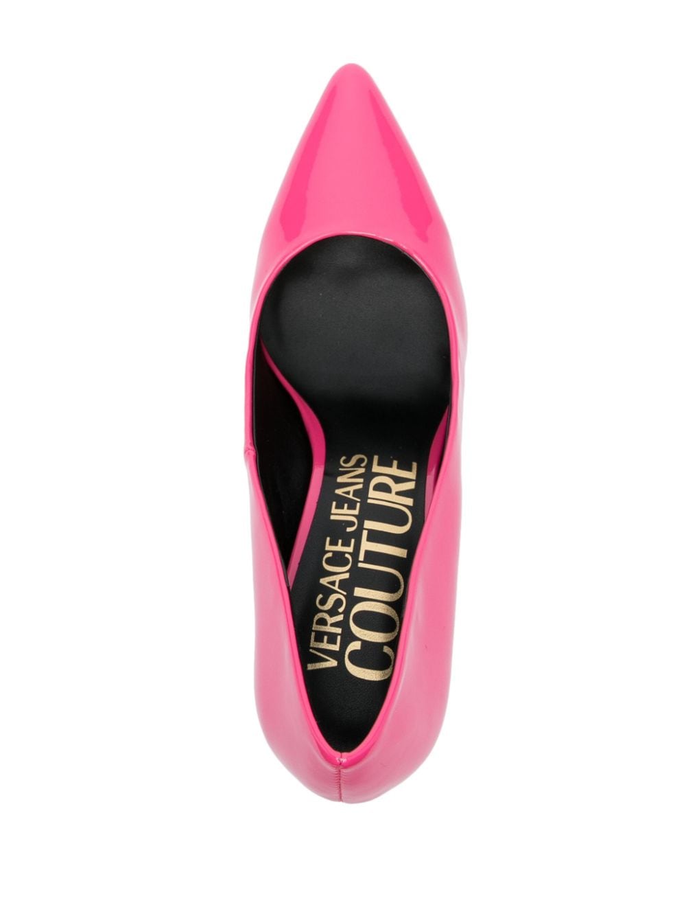 Shop Versace Jeans Couture 90mm Faux-leather Pumps In Pink