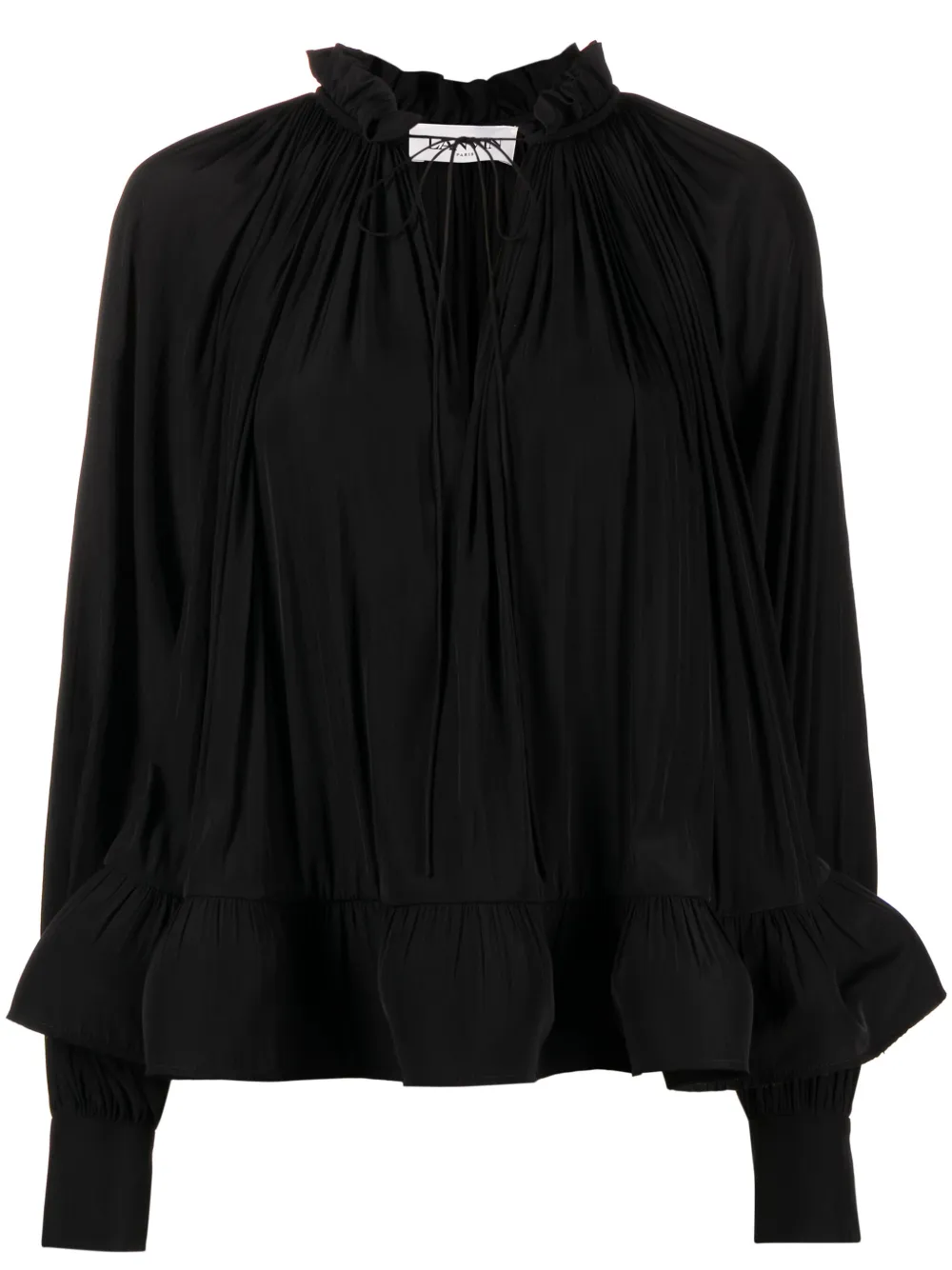 Lanvin Blouse met klokmouwen Zwart