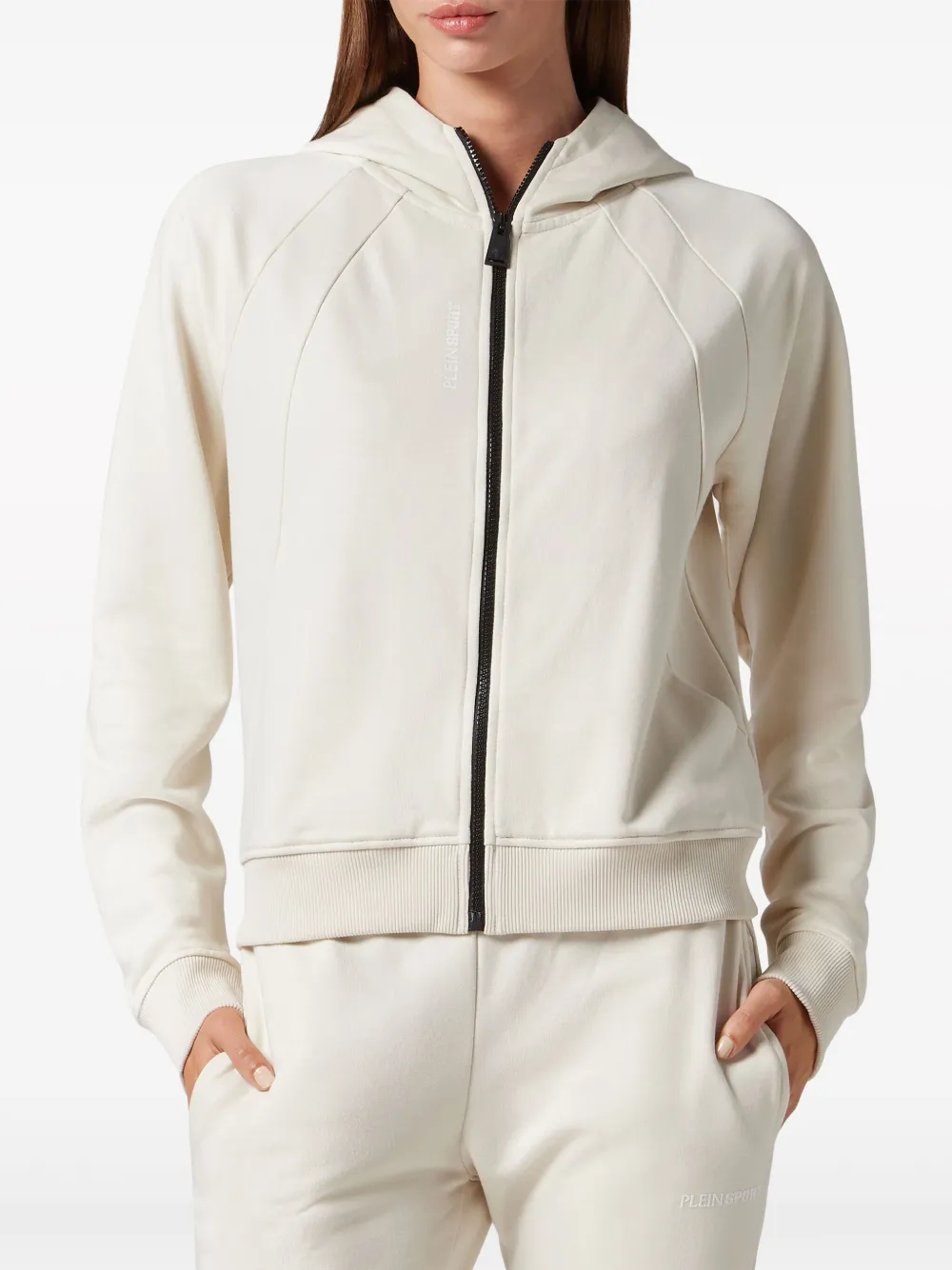 Plein Sport Jack met capuchon Beige