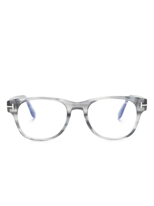 TOM FORD Eyewear FT5898B ラウンド眼鏡フレーム | グレー | FARFETCH JP