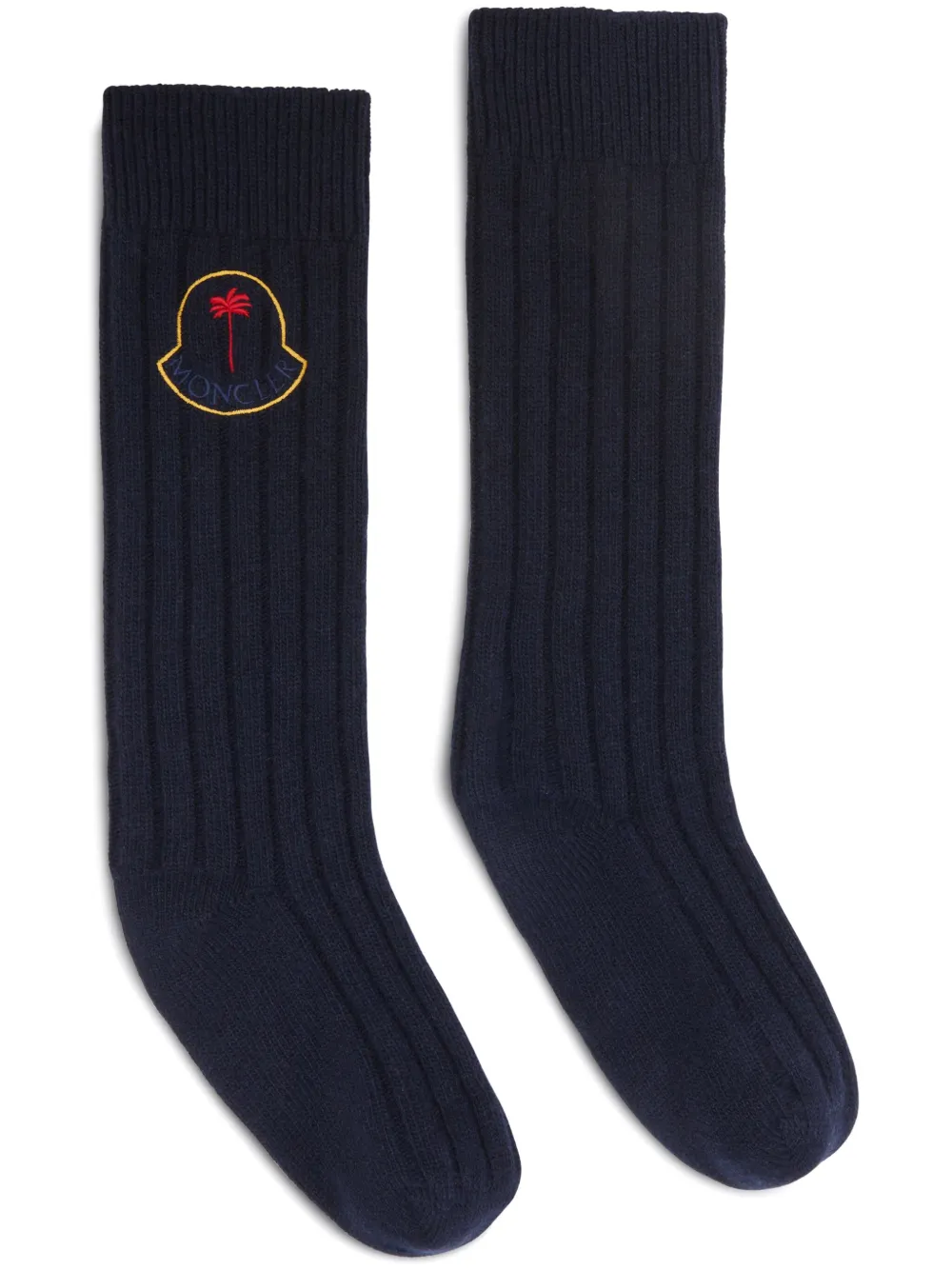 X Moncler Logo-Embroidered Socks