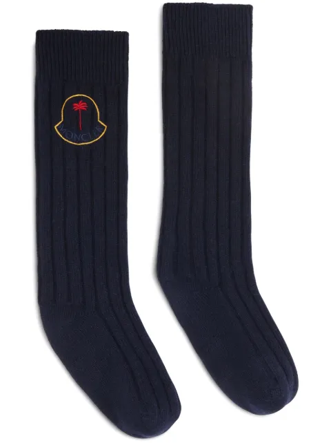 Palm Angels x Moncler calcetines con logo bordado de PALM ANGELS x Moncler