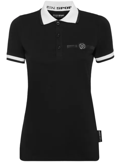 Plein Sport playera tipo polo con aplique del logo