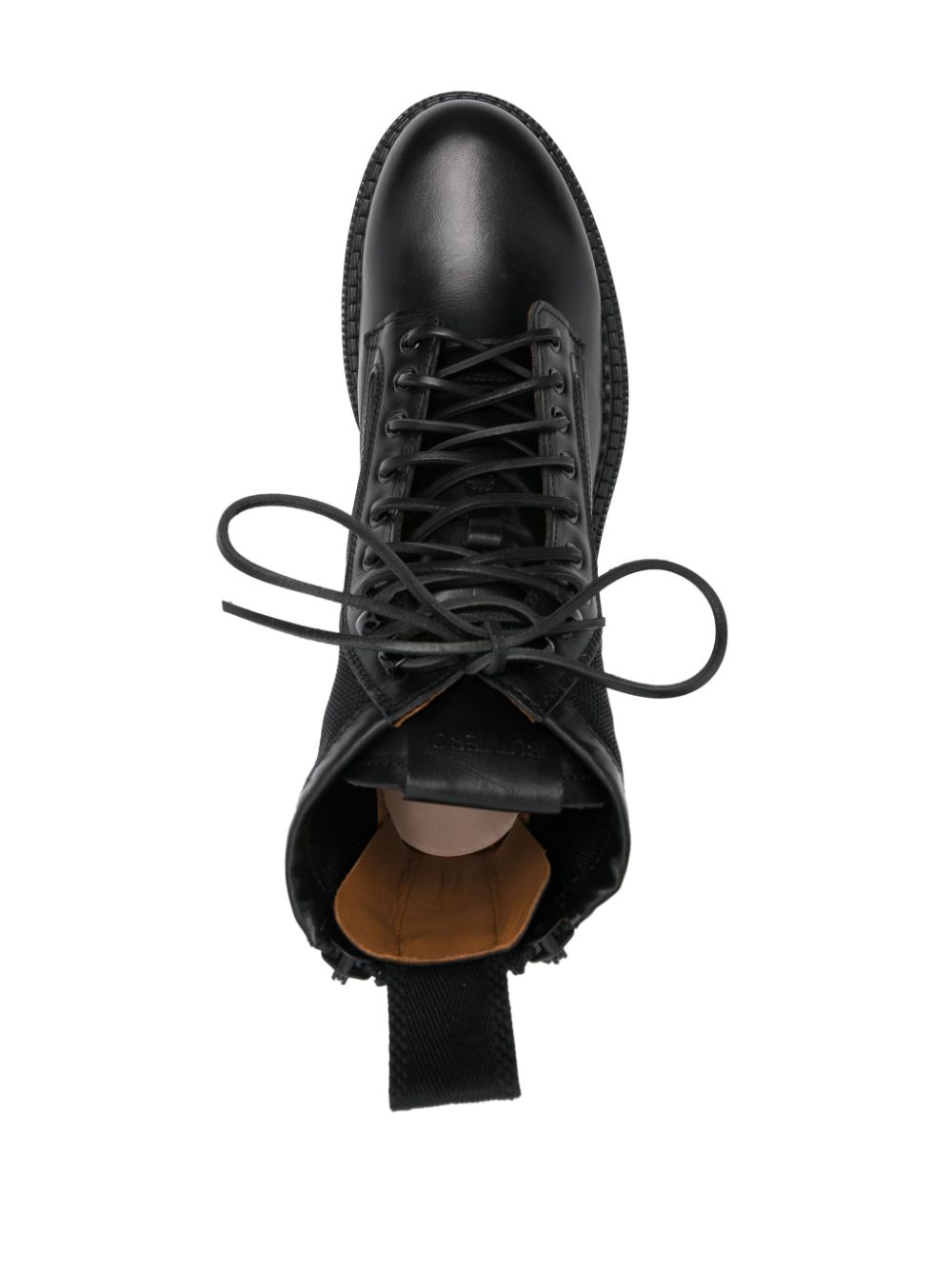 Shop Buttero Cargo Leather Boots In Black