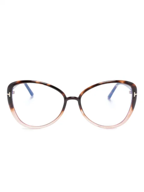 TOM FORD Eyewear Occhiali cat-eye bicolore