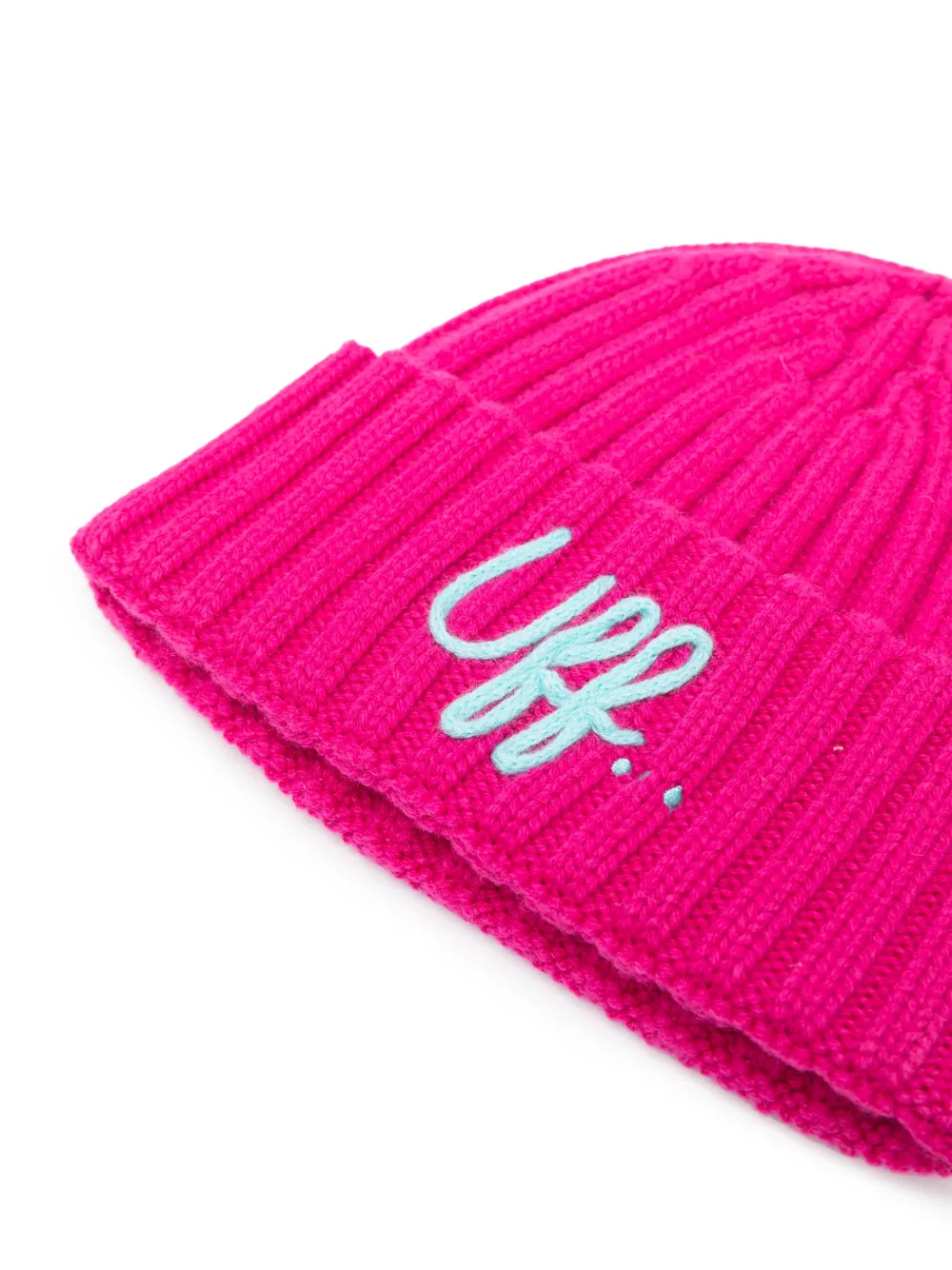 MC2 Saint Barth Kids embroidered-motif ribbed-knit beanie - Roze