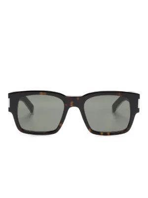 Saint Laurent Eyewear トータスシェル サングラス | ブラック