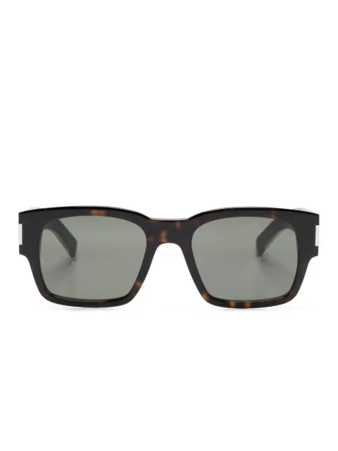 Saint Laurent Eyewear logo-plaque square-frame sunglasses