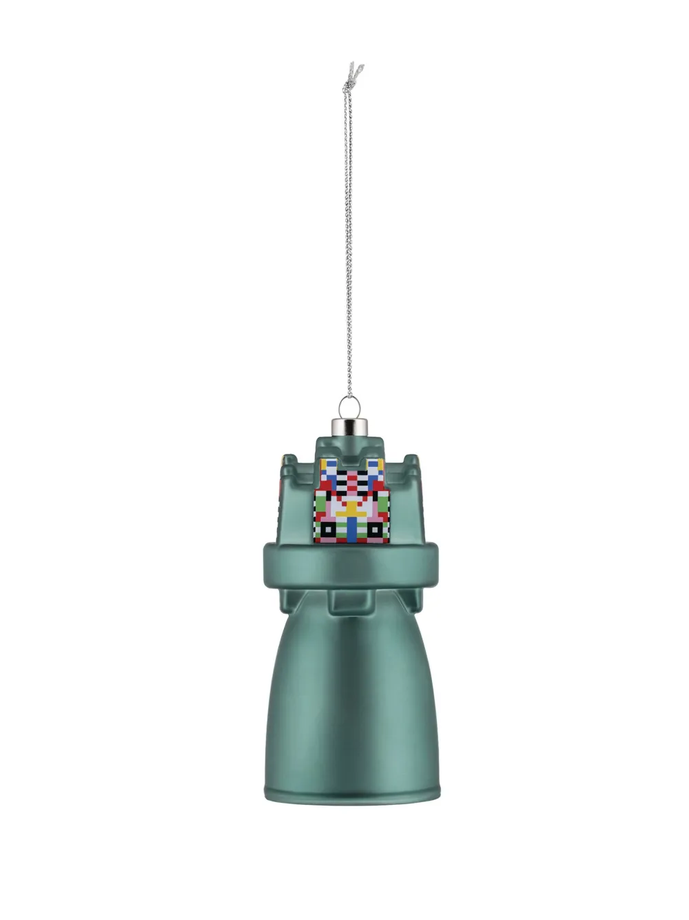Alessi Bel E Fractal Glass Ornaments (set Of Two) In Pink