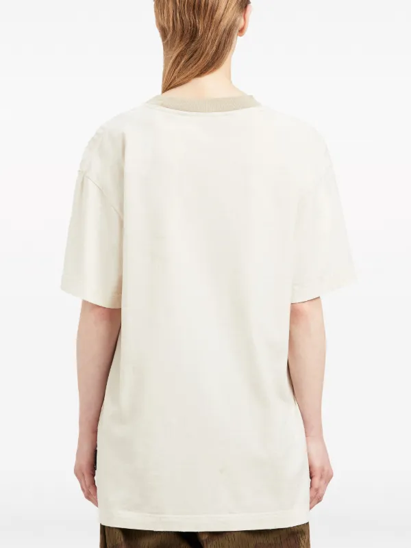 Palm Angels x Moncler x Moncler logo-print Cotton T-shirt | White