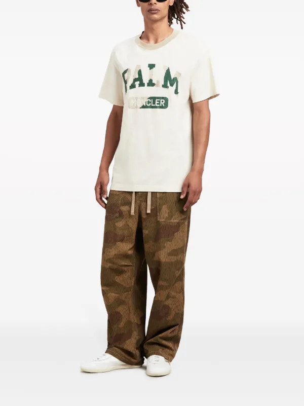 Palm Angels x Moncler x Moncler ロゴ Tシャツ | ホワイト | FARFETCH JP