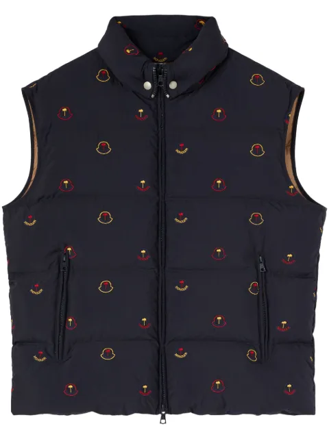 Palm Angels x Moncler x Moncler logo-print padded vest
