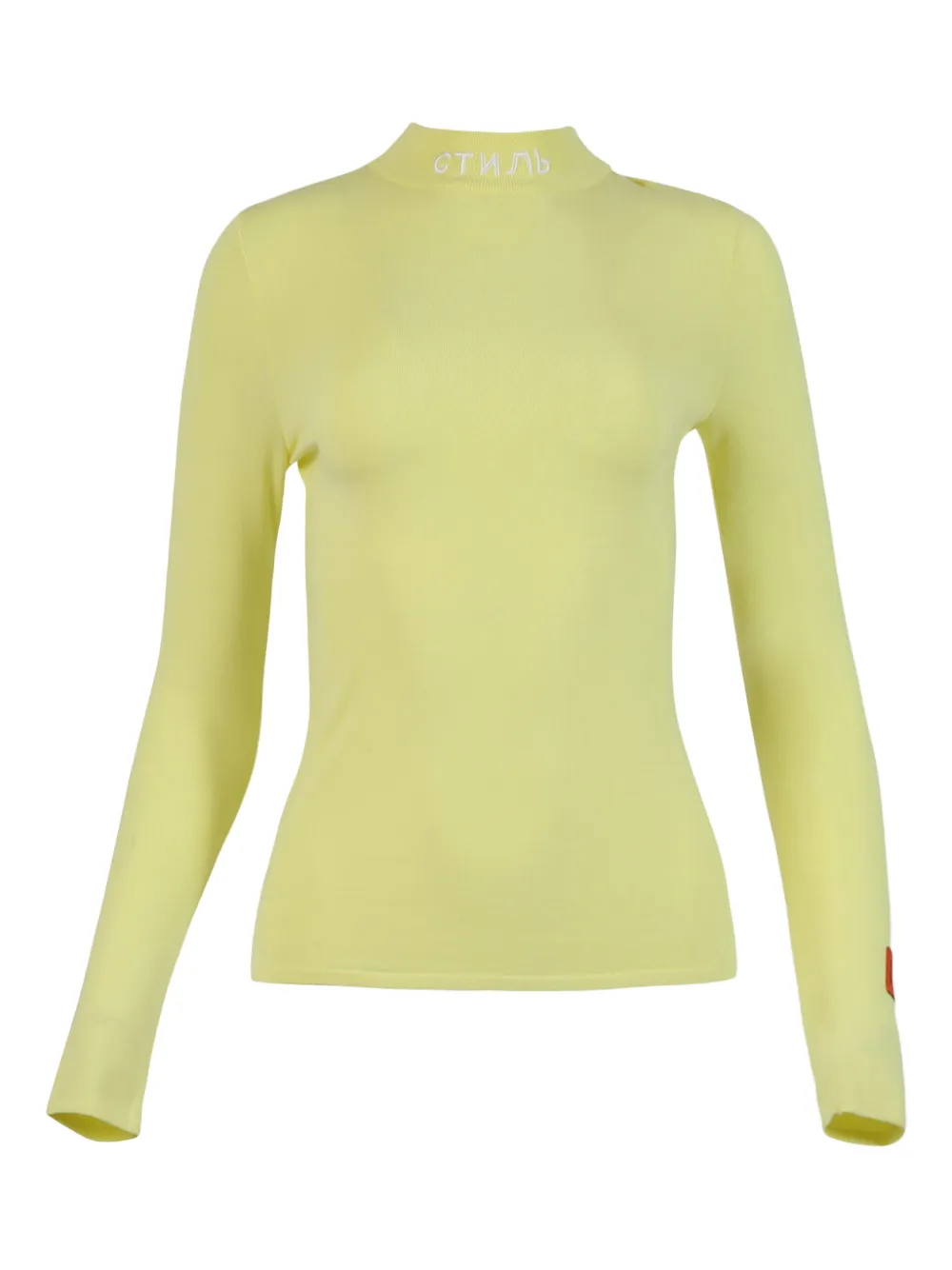Heron Preston mockneck graphic top | amarillo | Image 1
