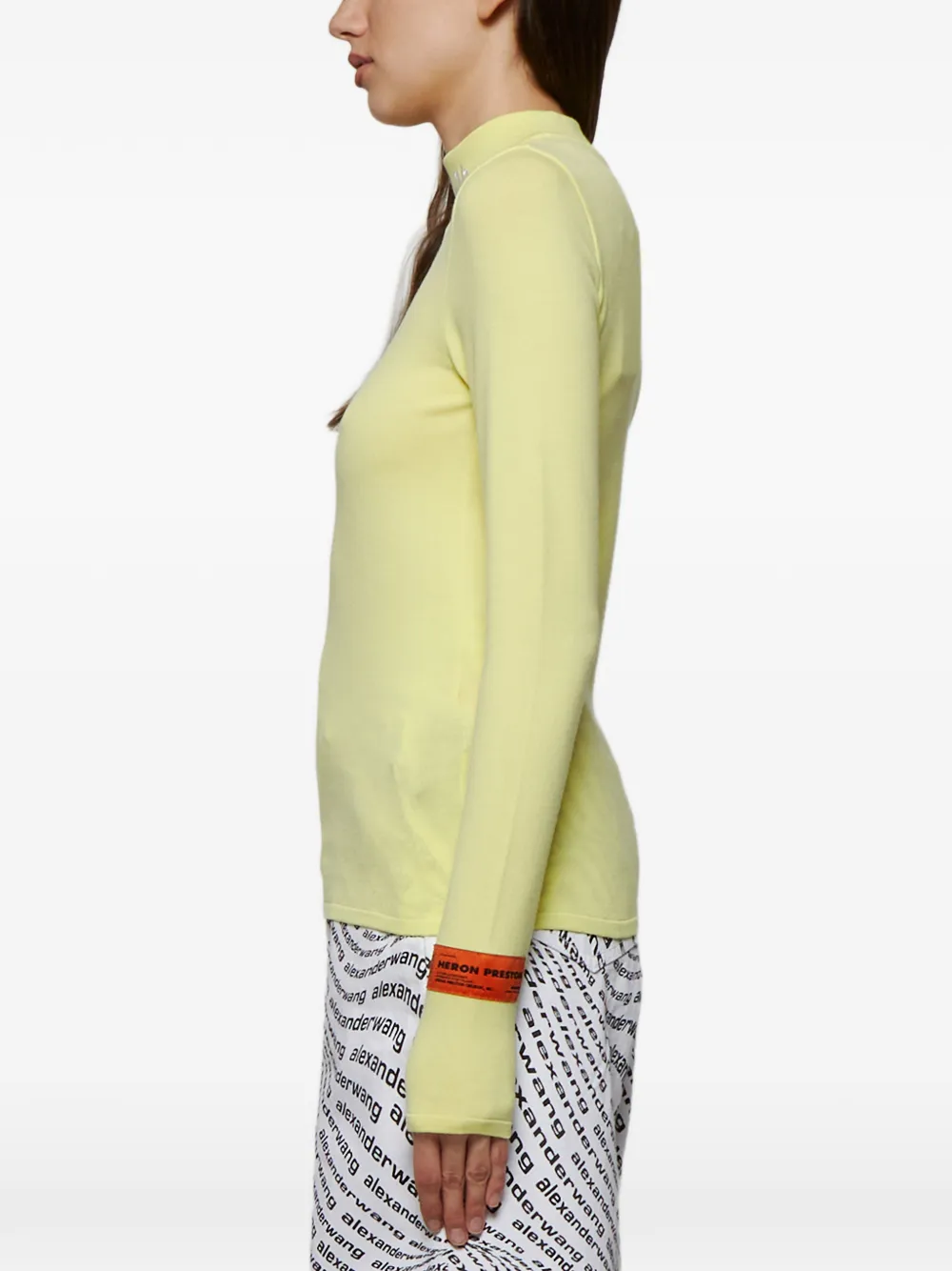 Heron Preston Top met col Geel