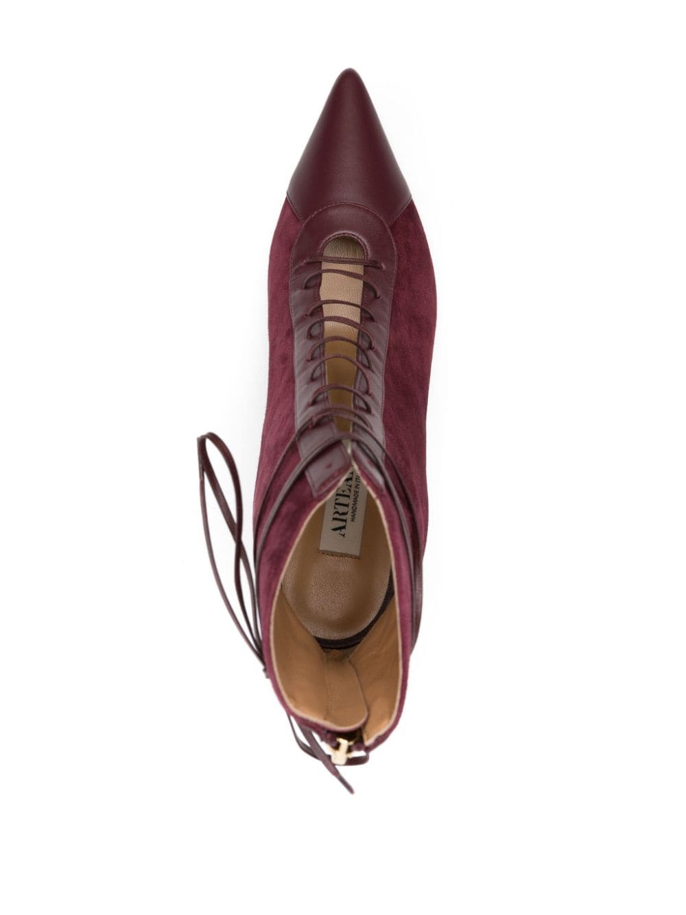 Shop Arteana Venezia 75mm Suede Boots In Violett