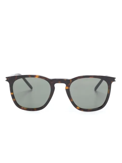 Saint Laurent Eyewear tortoiseshell-effect square-frame sunglasses