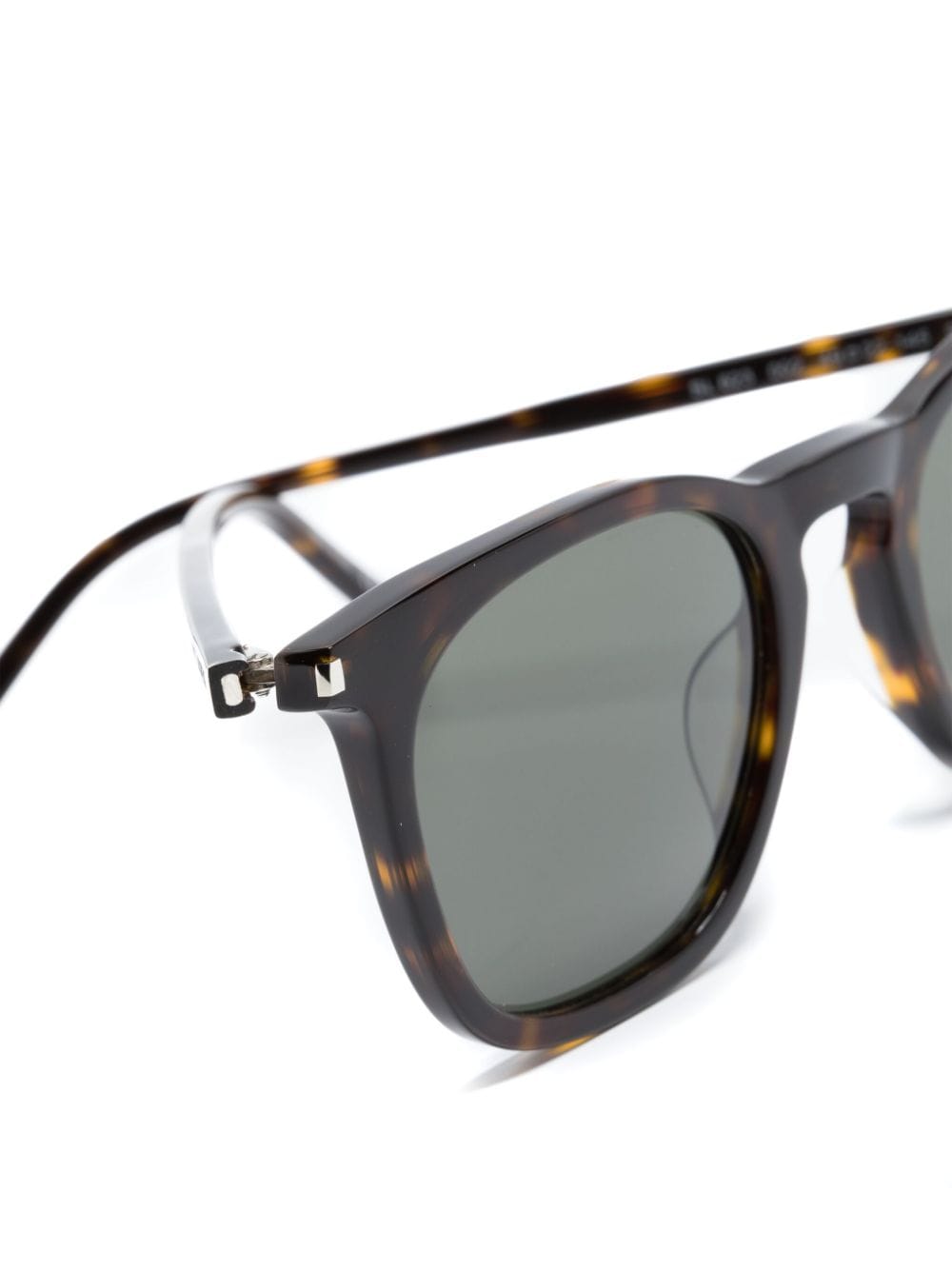 Shop Saint Laurent Tortoiseshell-effect Square-frame Sunglasses In Brown