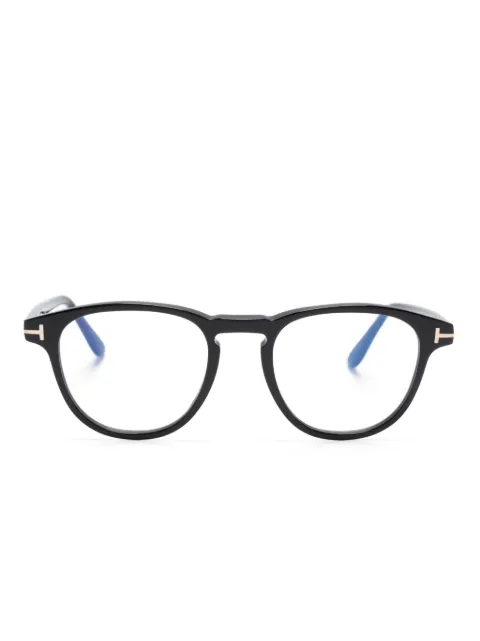 TOM FORD Eyewear logo-plaque square-frame glasses