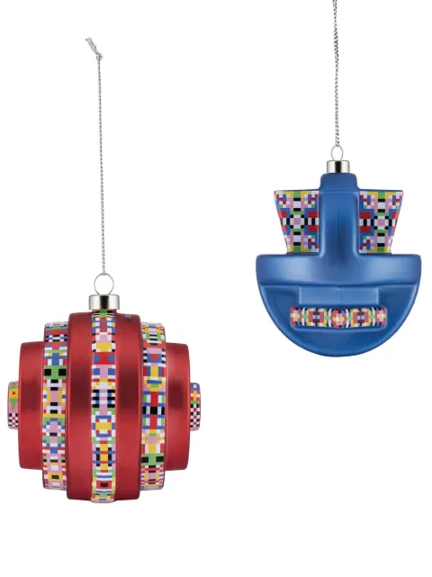 Alessi Glow e Arc glass ornament set
