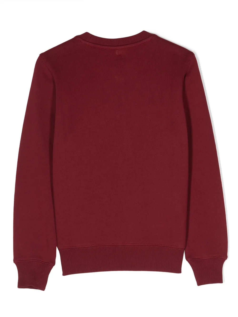 Sun 68 logo-embroidered cotton sweatshirt - Rood