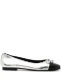 Tory Burch cap-toe ballerina shoes - Silver