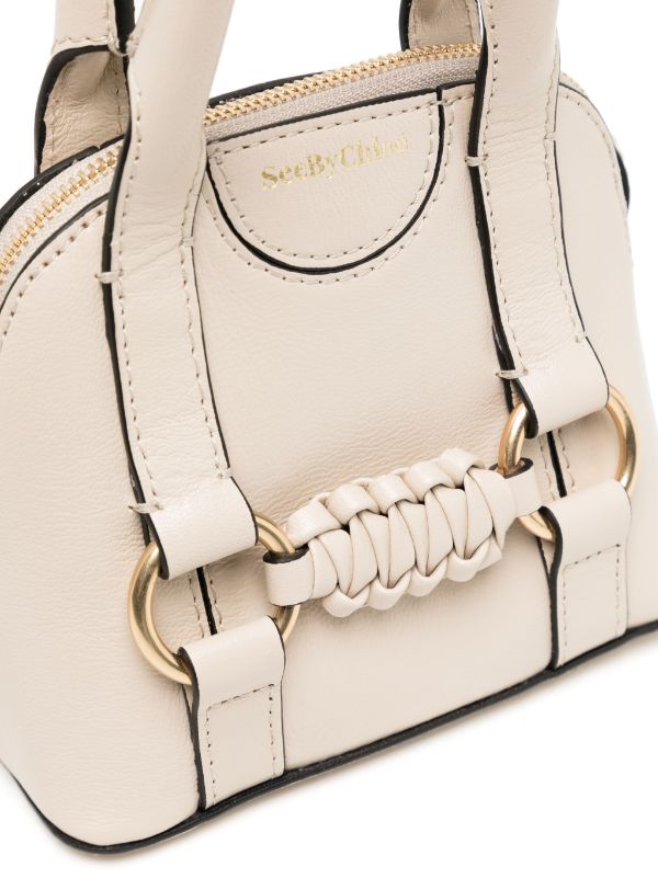 See By Chloé Micro Saddie Leather Tote Bag - Farfetch