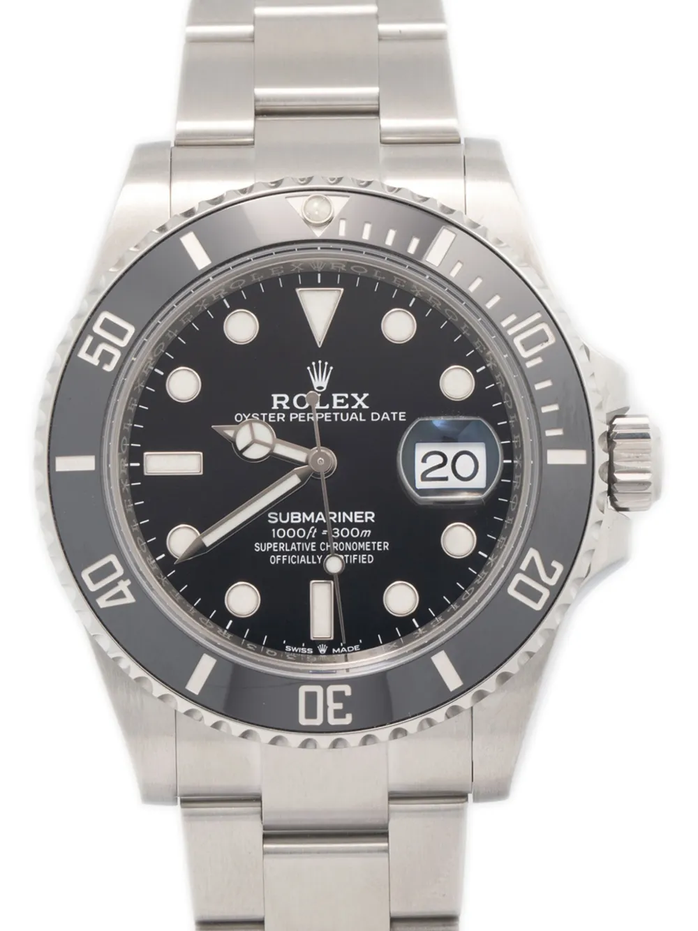 Rolex 2020 pre-owned Submariner horloge - Zwart