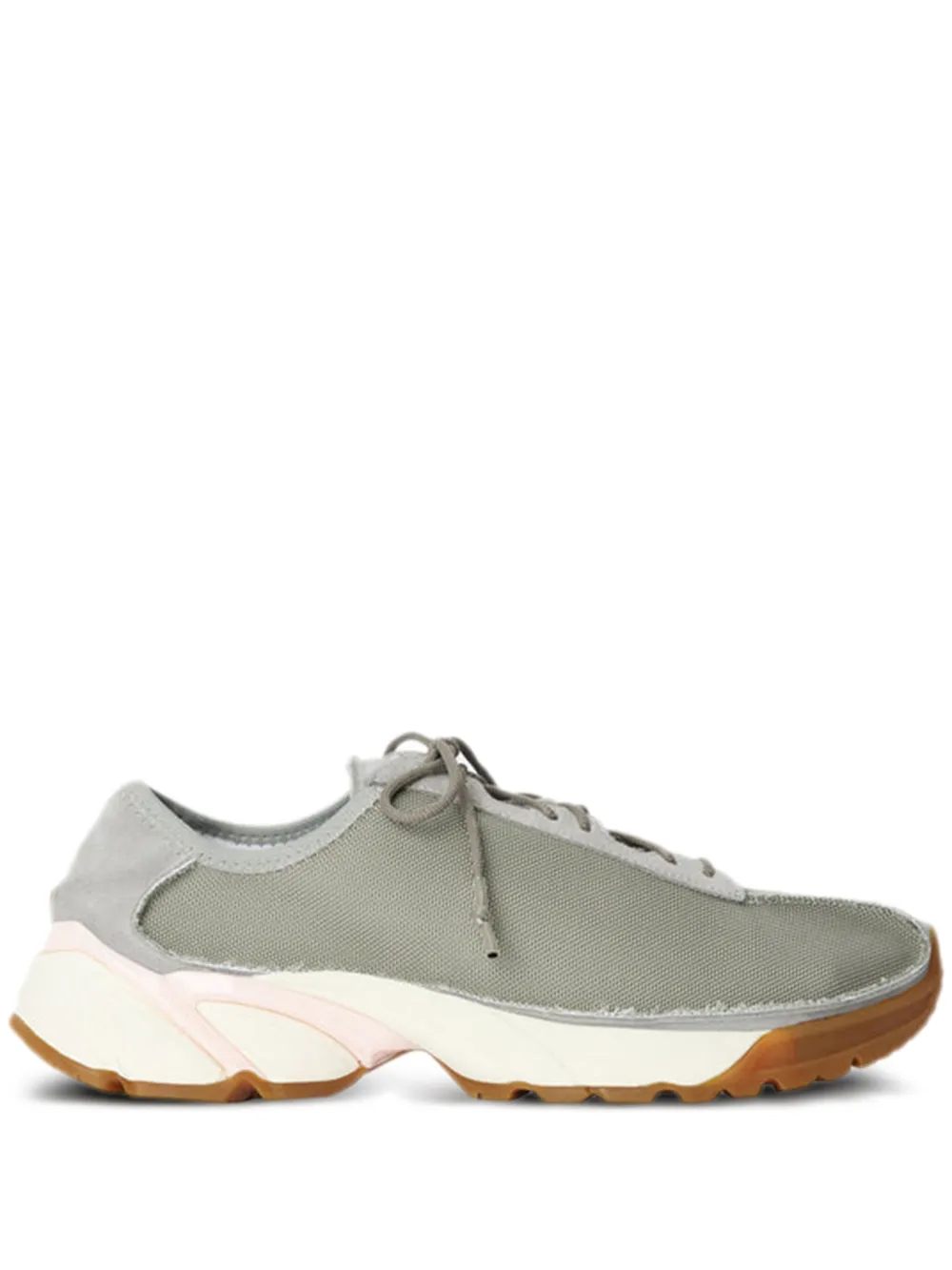 OUR LEGACY Klove suede-panel lace-up sneakers Grey