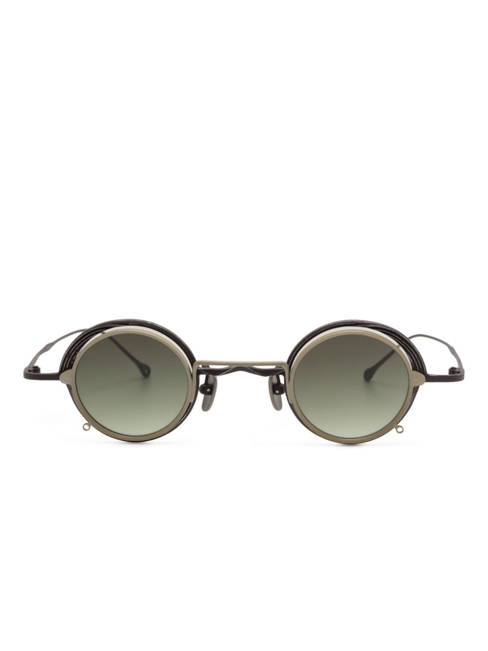 Ziggy Chen X Rigards Round-frame Glasses In Brown