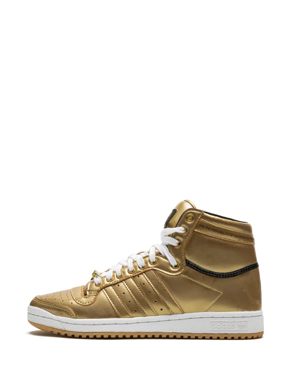 Adidas Originals Top Ten Hi "star Wars" Sneakers In Gold