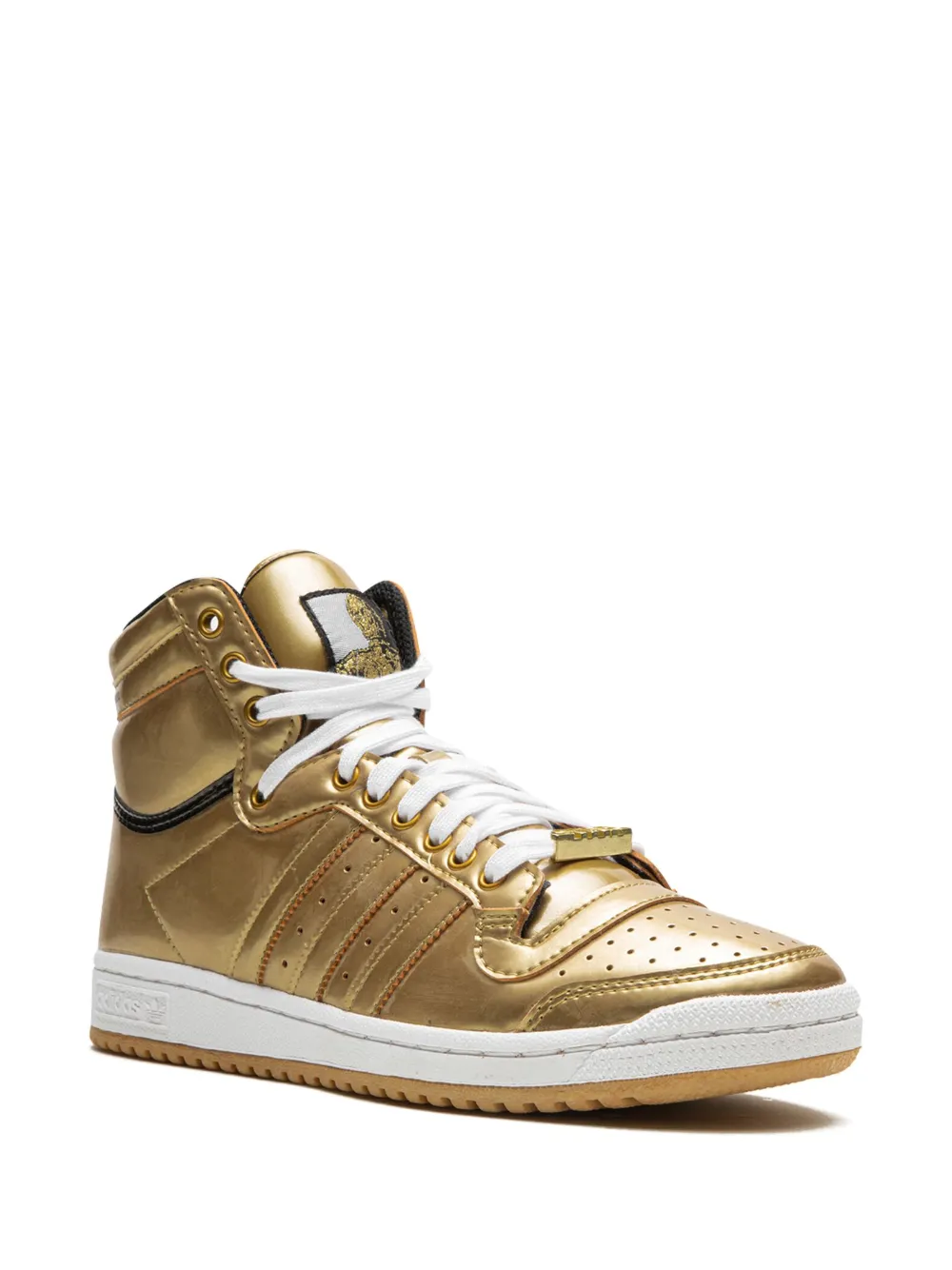 Adidas Originals Top Ten Hi "star Wars" Sneakers In Gold