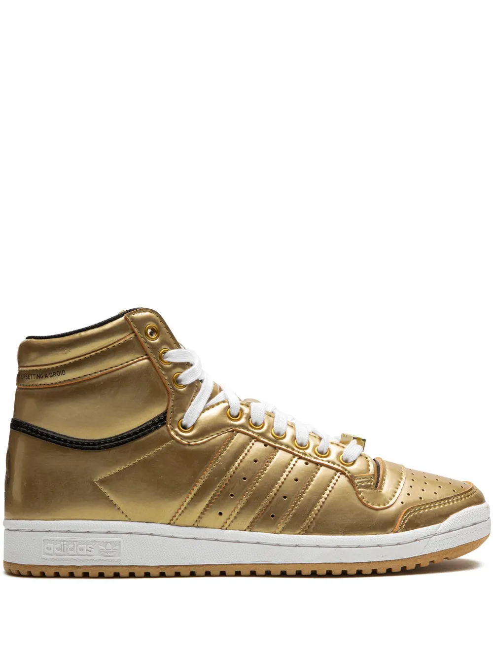 Adidas Originals Top Ten Hi "star Wars" Sneakers In Gold