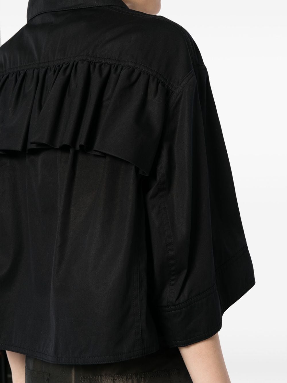 Pre-owned Dries Van Noten 排扣棉夹克（2010年典藏款） In Black