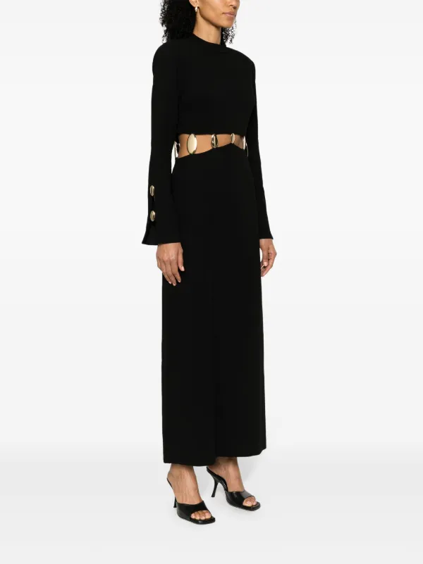 simkhai cut out dress SIMKHAI Fraya Cut-Out Plisse Shirtdress