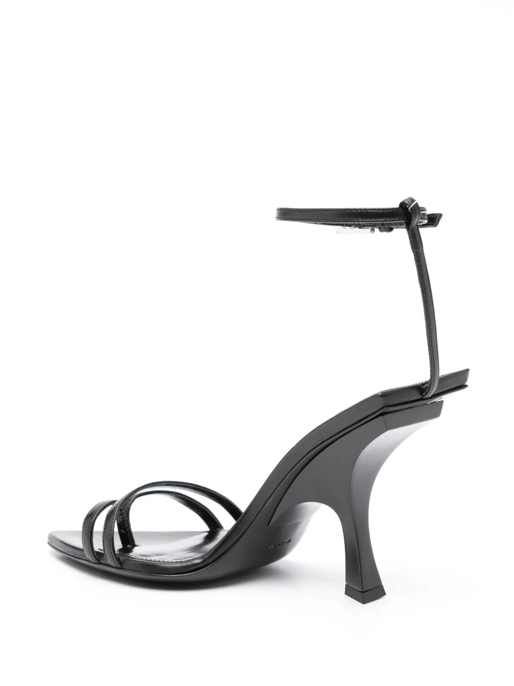 Shop Attico Ester 95mm Mismatched Sandals In Black