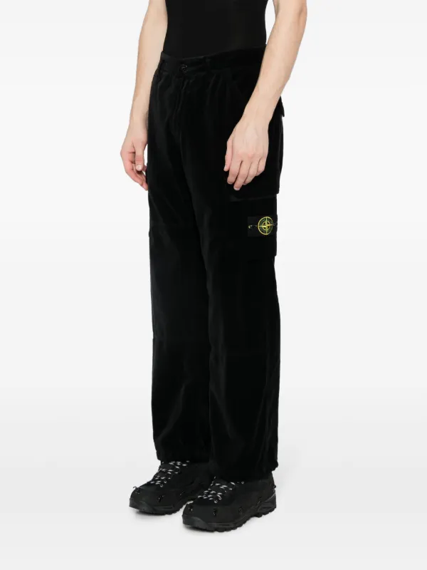 Stone Island Compass-motif Cotton Cargo Trousers - Farfetch