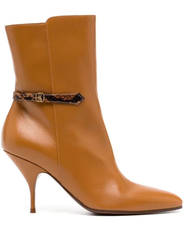 Bally Odeya 85mm Leather Boots in Brown